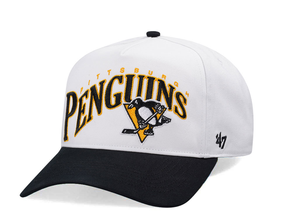 47Brand Pittsburgh Penguins White Wave Hitch Snapback Casquette