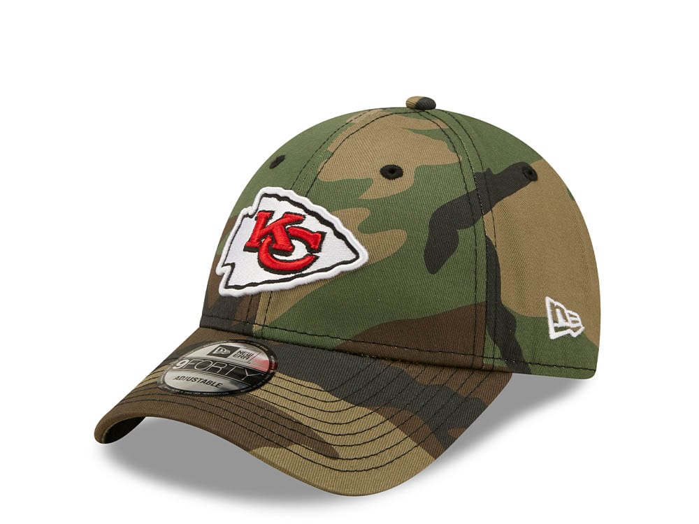 New Era Kansas City Chiefs Green Camo 9Forty Strapback Casquette