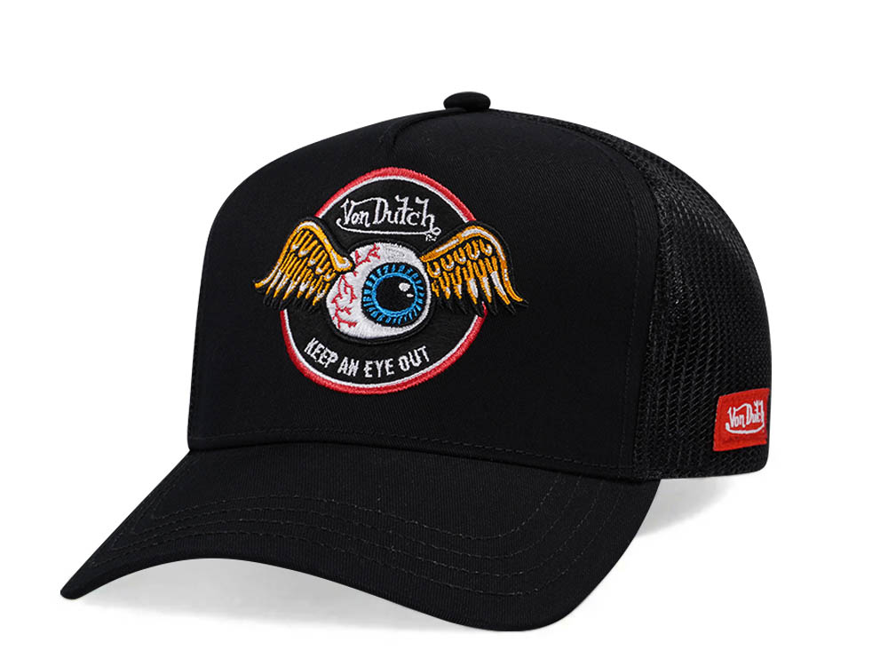 Von Dutch Keep An Eye Out Black Edition Trucker Snapback Casquette