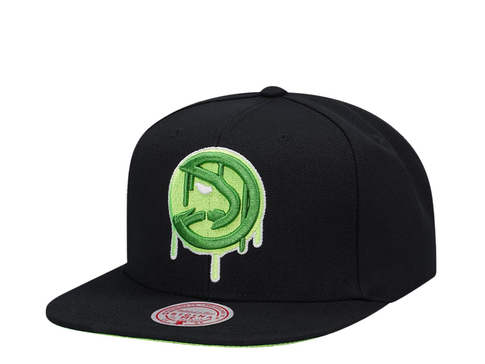 Mitchell & Ness Atlanta Hawks Slime Drip Snapback Casquette