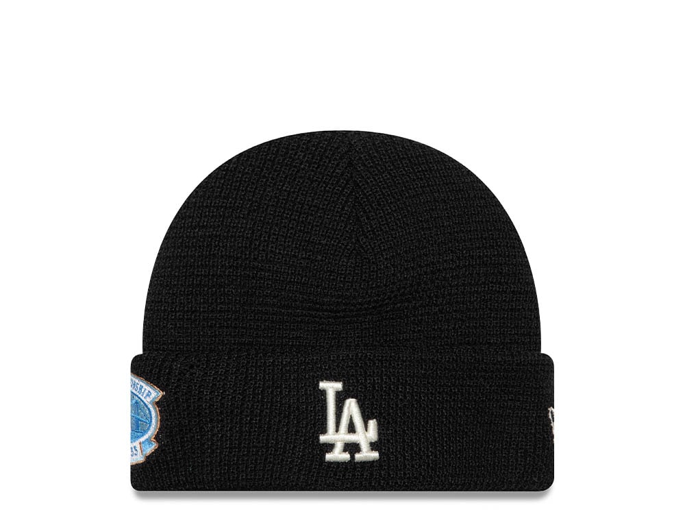 New Era Los Angeles Dodgers 1st World Champion 1955 Short Cuff Beanie Black Chapeaux