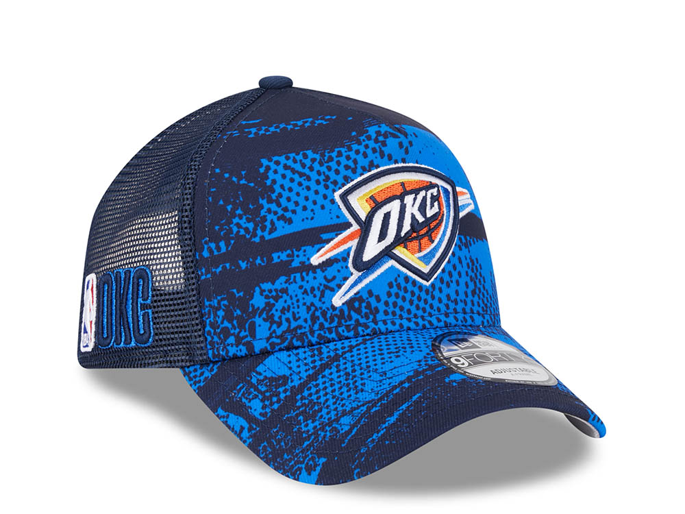 New Era Oklahoma City Thunder NBA Tip Off 2024 Trucker 9Forty A Frame Snapback Casquette