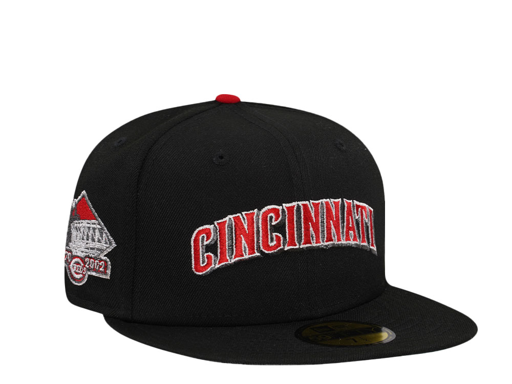 New Era Cincinnati Reds Black Throwback Edition 59Fifty Fitted Casquette