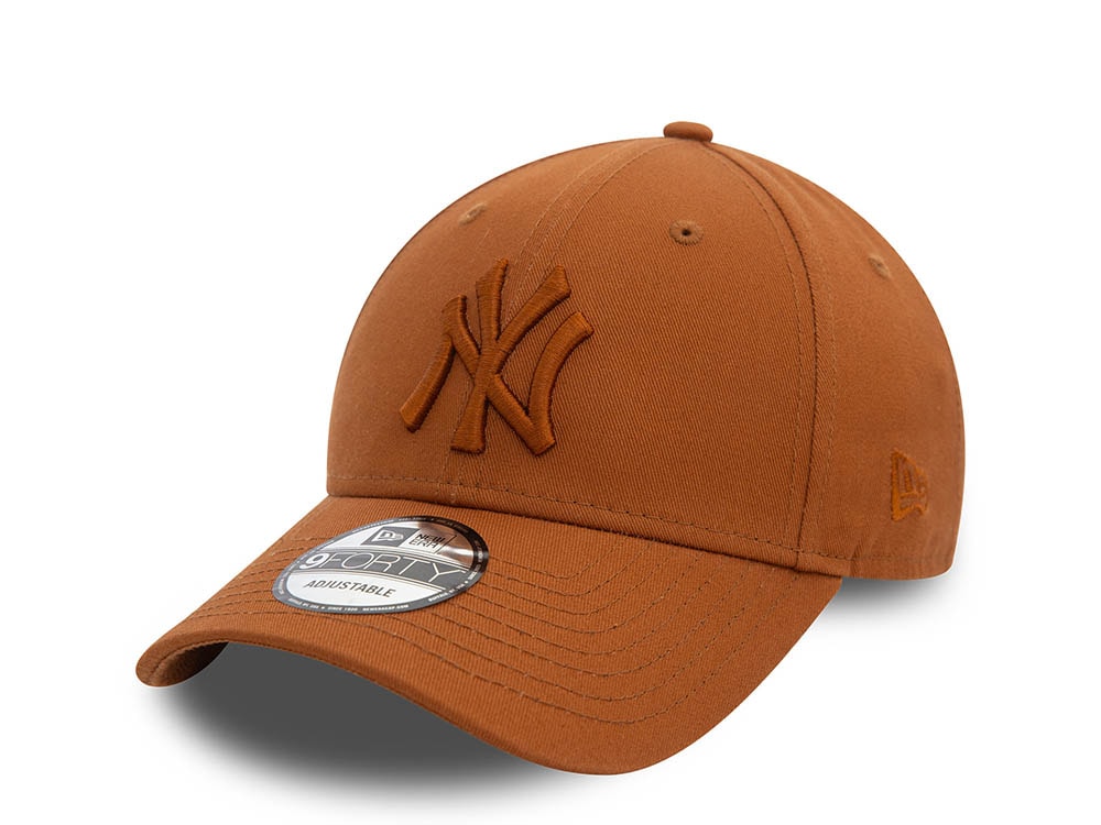 New Era New York Yankees Essential League Brown 9Forty Strapback Casquette