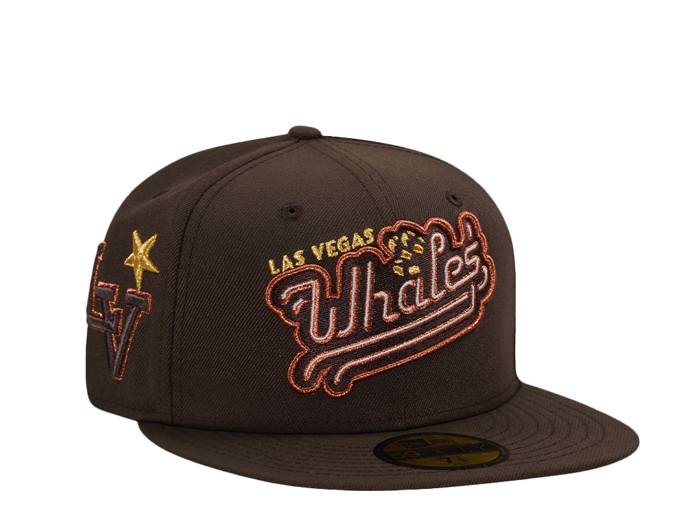 New Era Las Vegas Aviators Whales Walnut Metallic Prime Edition 59Fifty Fitted Casquette