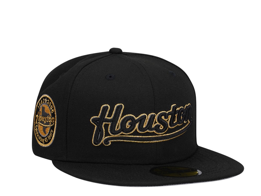 New Era Houston Astros Black Metallics Edition 59Fifty Fitted Casquette