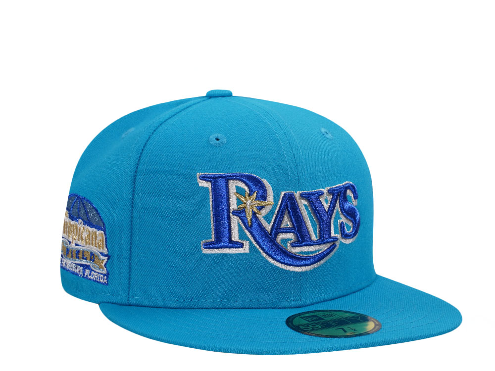 New Era Tampa Bay Rays Tropicana Field Spring Blue Metallic Edition 59Fifty Fitted Casquette