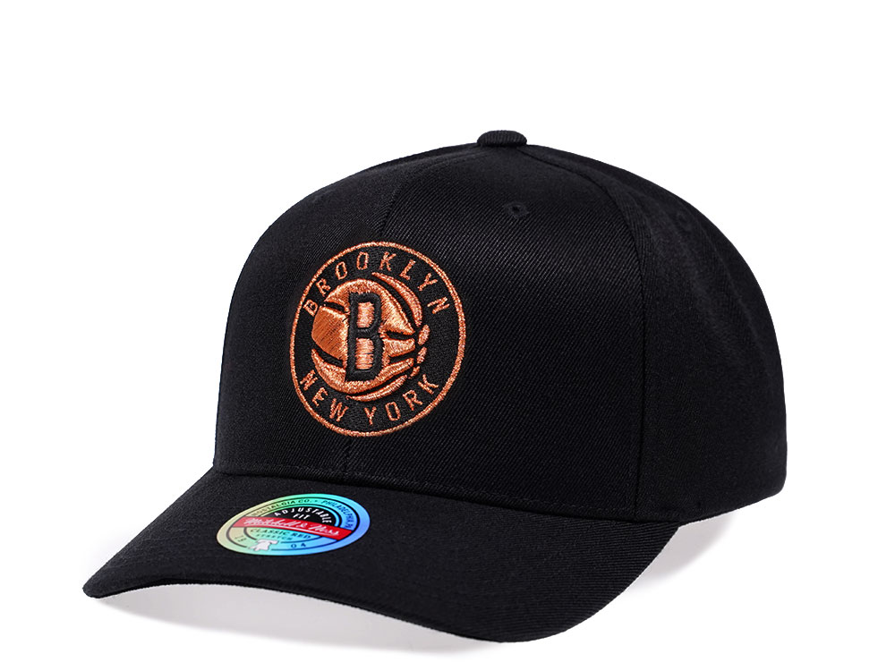 Mitchell & Ness Brooklyn Nets Copper Flash Edition Red Line Flex Snapback Casquette