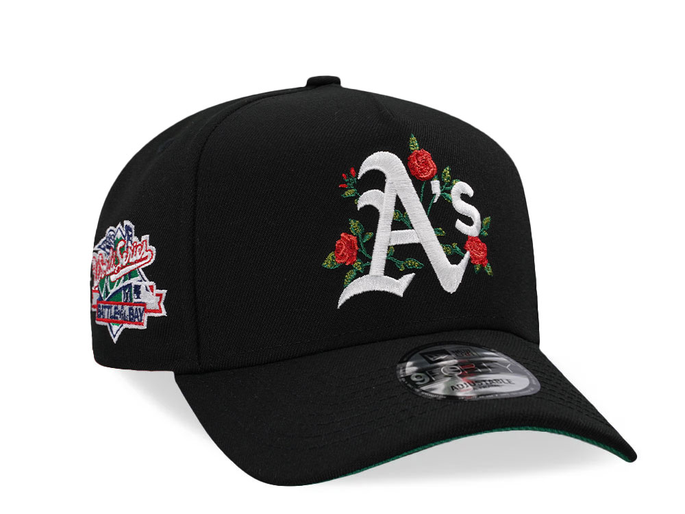 New Era Oakland Athletics World Series 1989 Black Flowers 9Forty A Frame Snapback Casquette