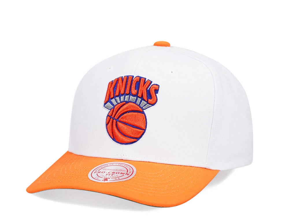 Mitchell & Ness New York Knicks Team Two Tone 2.0 Pro White Snapback Casquette