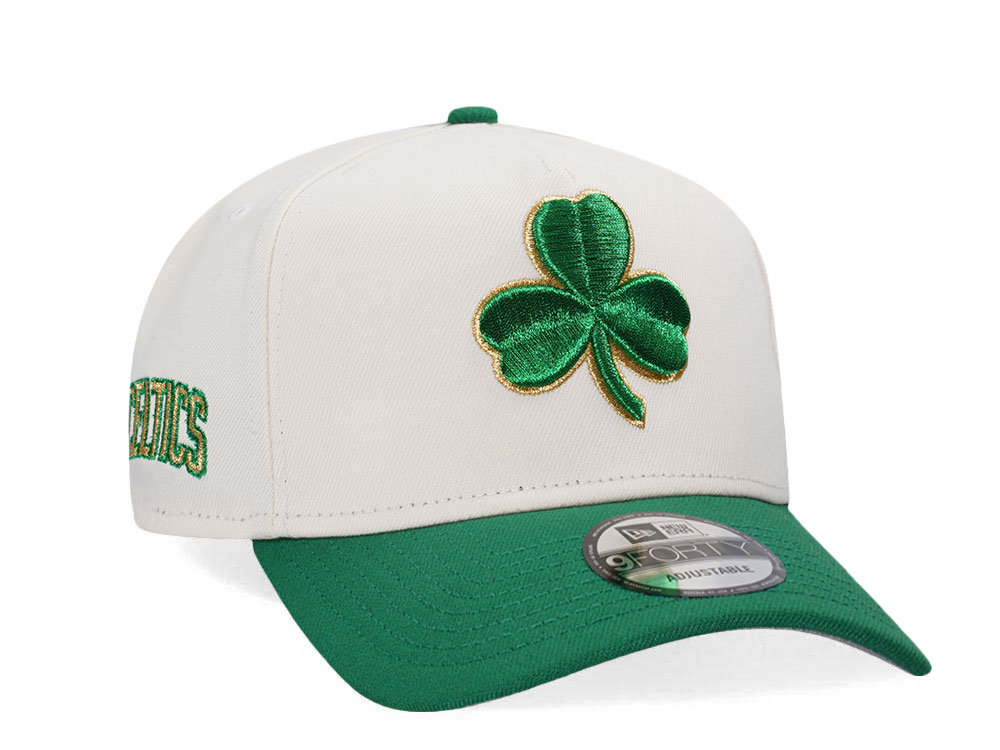 New Era Boston Celtics Chrome Gold Two Tone Edition A Frame Snapback Casquette