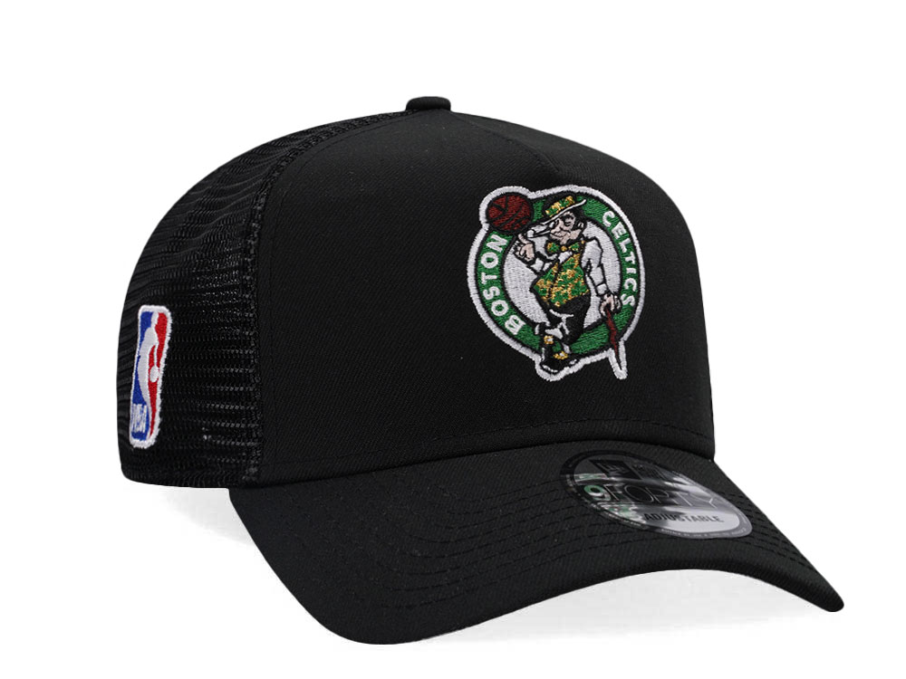 New Era Boston Celtics Black Classic Edition Trucker A Frame Snapback Casquette