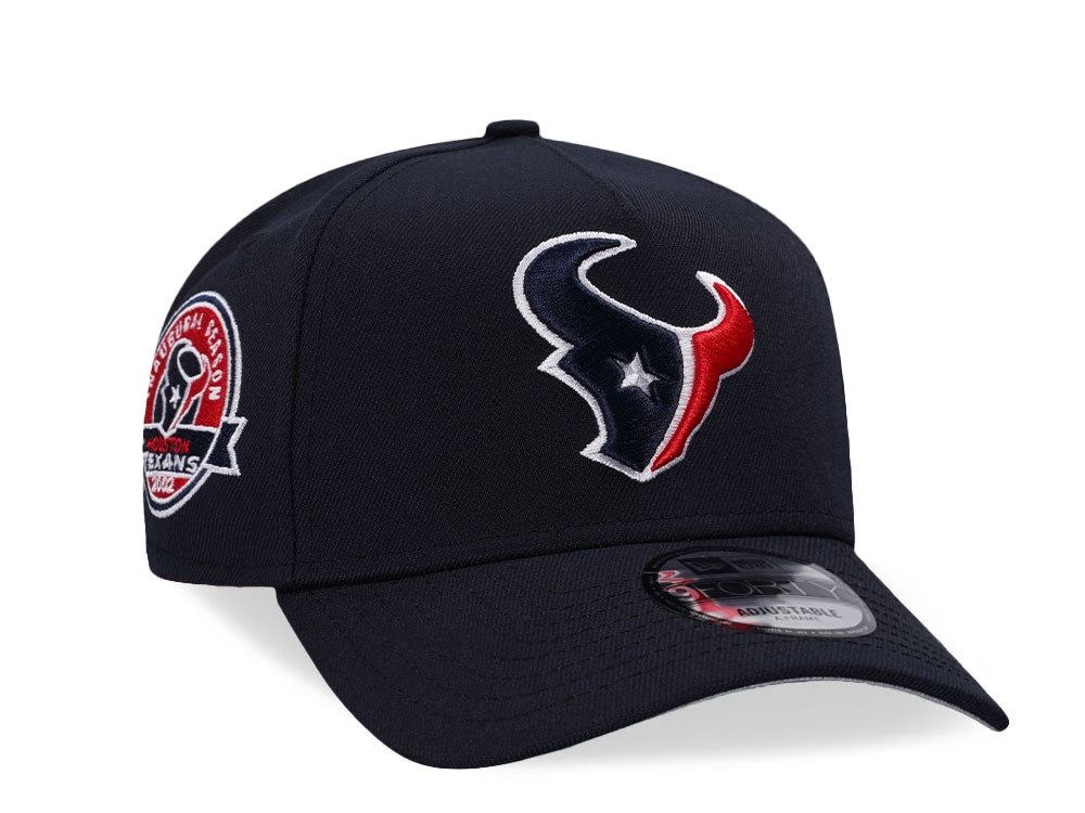 New Era Houston Texans 2002 Navy 9Forty A Frame Snapback Casquette