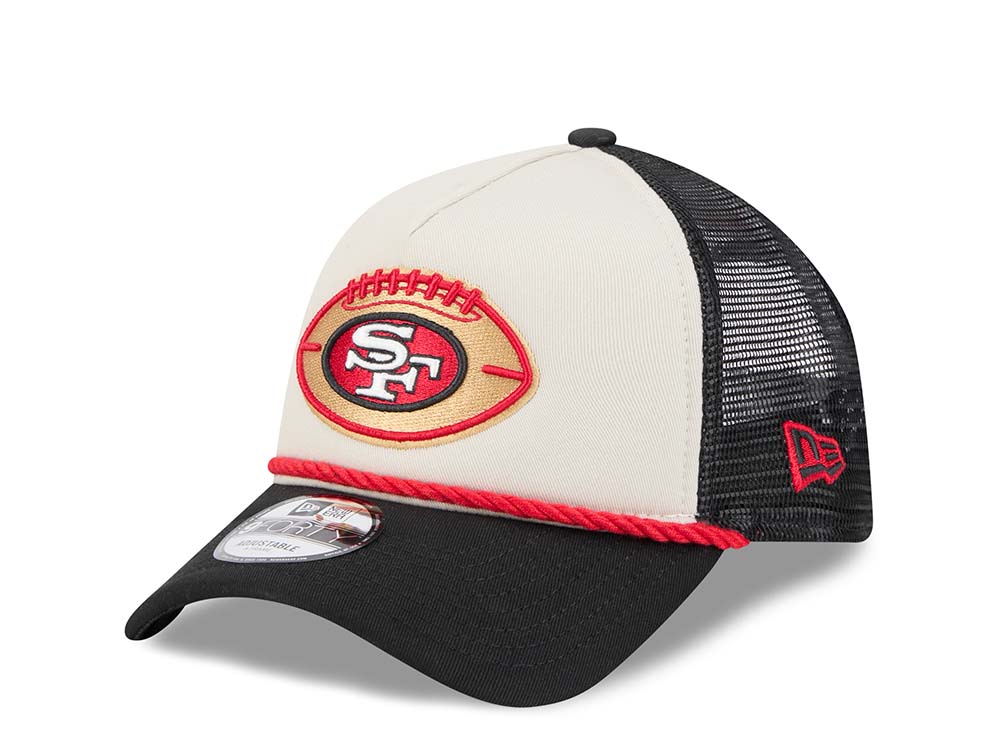 New Era San Francisco 49ers Sideline 2024 9Forty A Frame Trucker Snapback Casquette