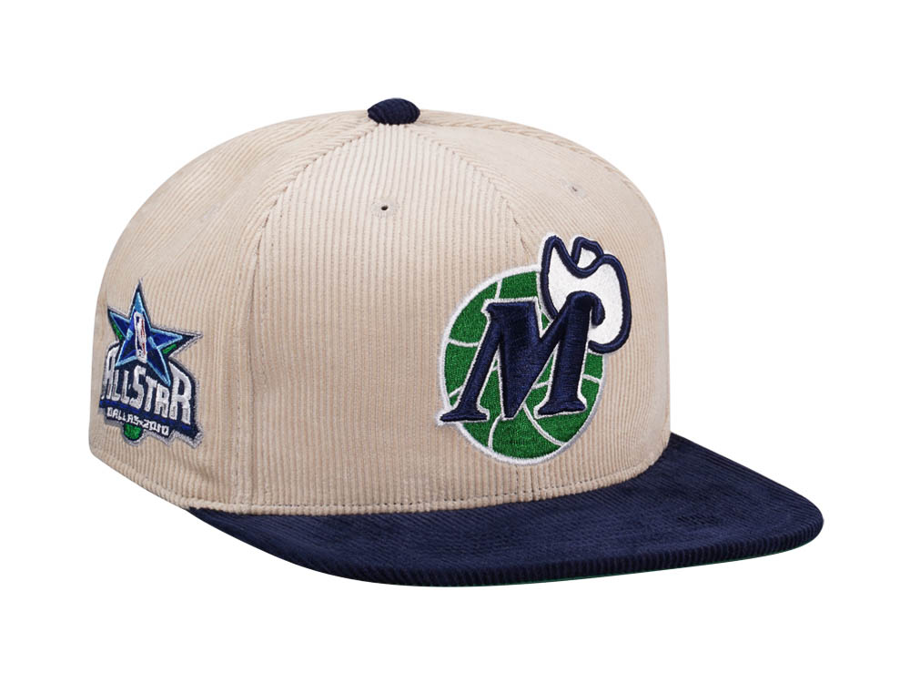 Mitchell & Ness Dallas Mavericks All Star 2010 Two Tone Hardwood Classic Cord Edition Dynasty Fitted Casquette