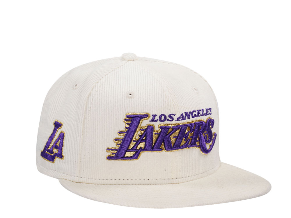 New Era Los Angeles Lakers Cord Gold Edition 9Fifty Snapback Casquette