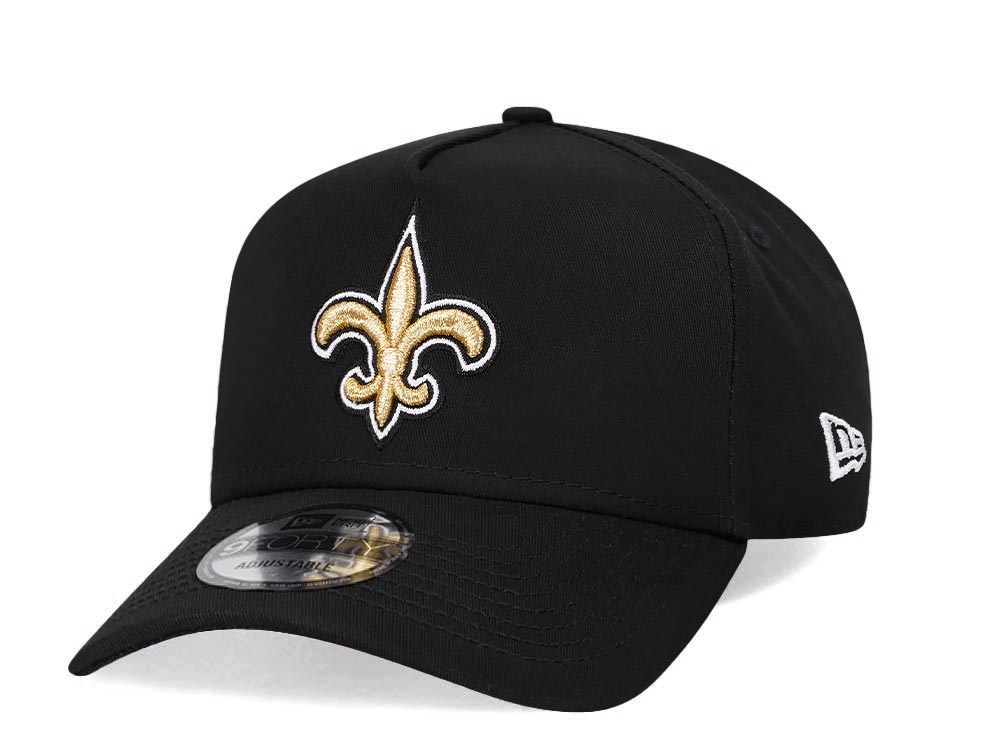 New Era New Orleans Saints Black 9Forty A Frame Snapback Casquette