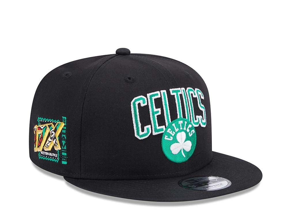 New Era Boston Celtics NBA Patch Black Edition 9Fifty Snapback Casquette