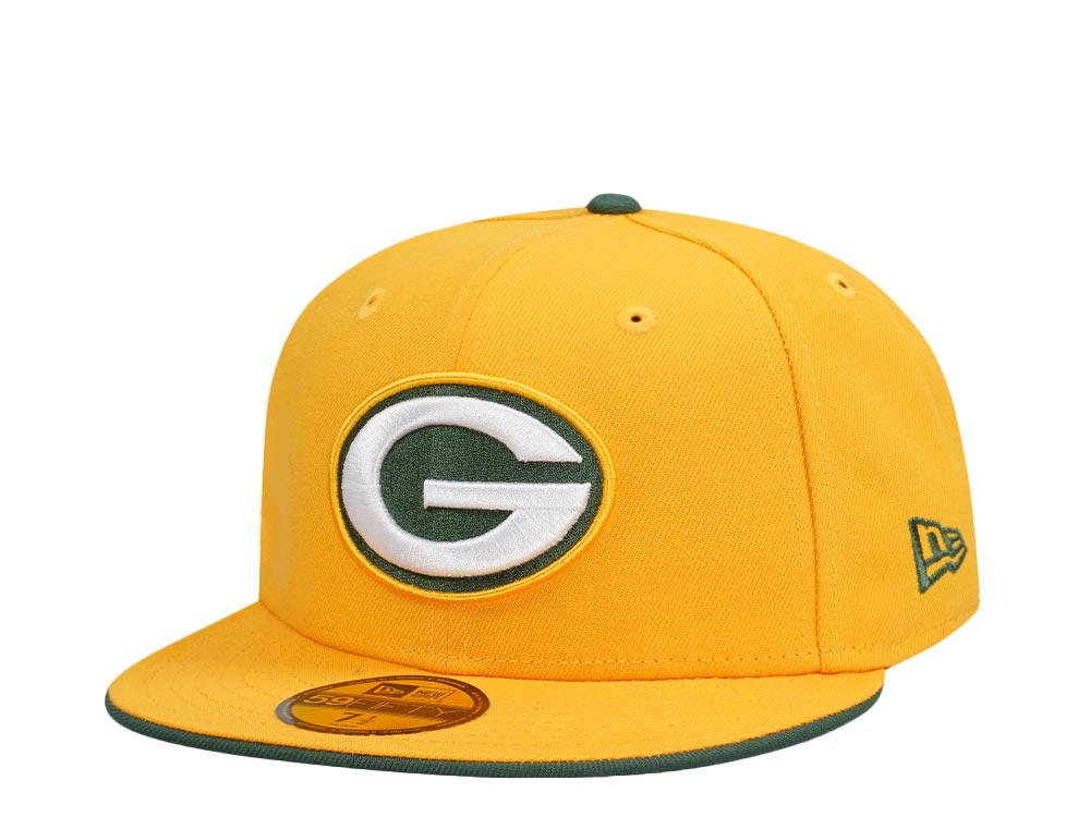 New Era Green Bay Packers Yellow Olive Edition 59Fifty Fitted Casquette