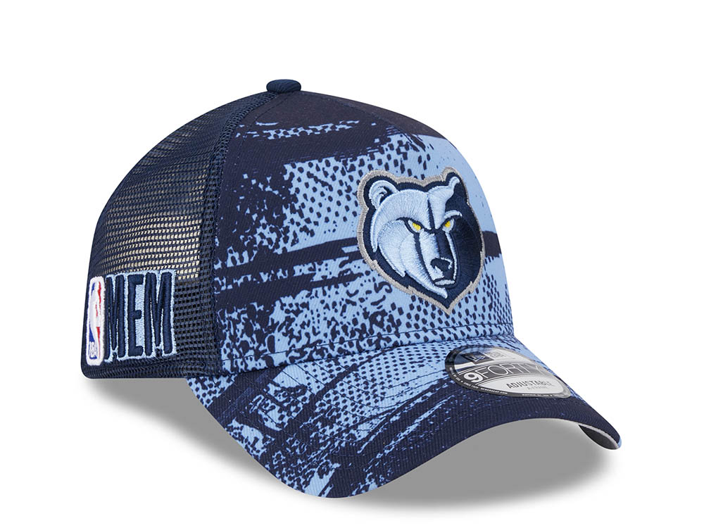 New Era Memphis Grizzlies NBA Tip Off 2024 Trucker 9Forty A Frame Snapback Casquette