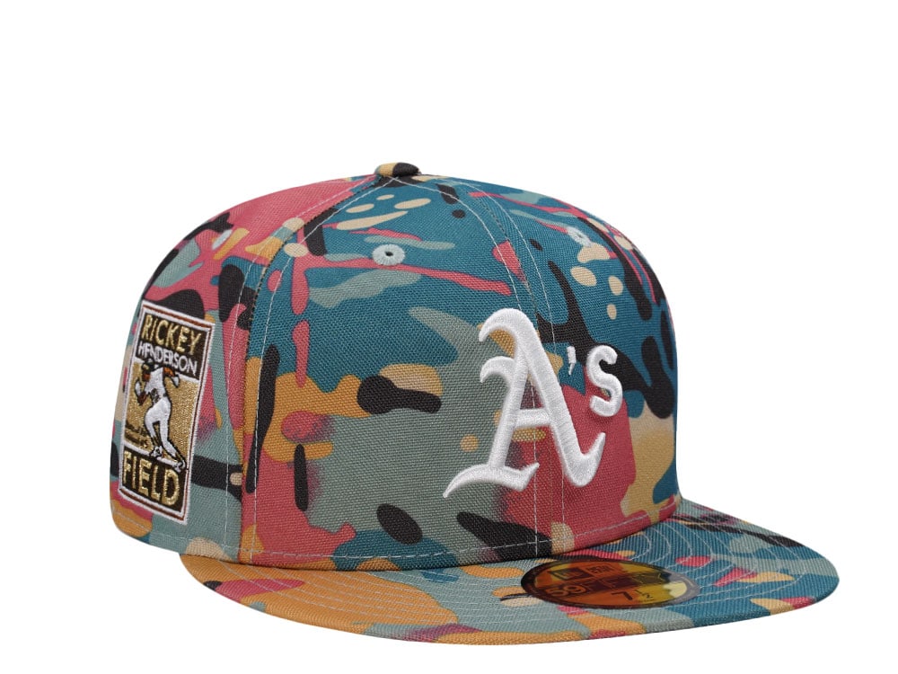 New Era Oakland Athletics Rickey Henderson Field Camo Edition 59Fifty Fitted Casquette