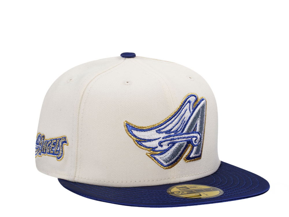 New Era Anaheim Angels Chrome Satin Brim Two Tone Edition 59Fifty Fitted Casquette