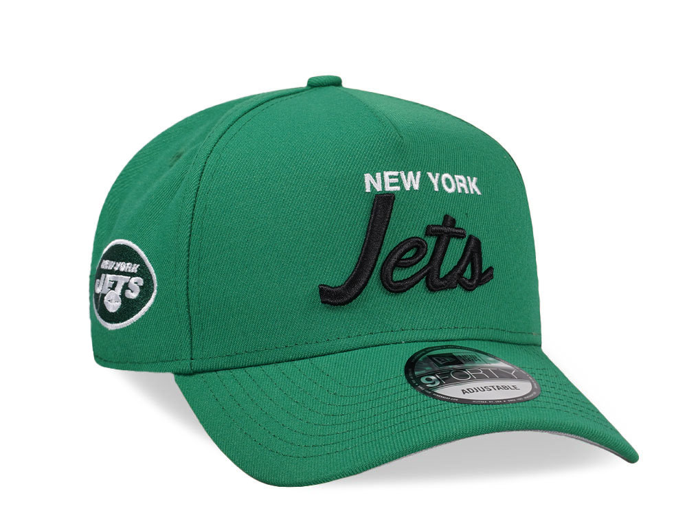 New Era New York Jets Script Green Edition 9Forty A Frame Snapback Casquette