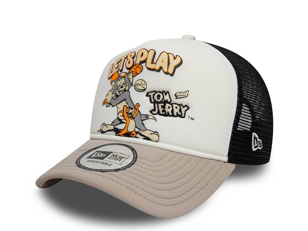 New Era Tom And Jerry Tom And Jerry Let's Play 9Forty A Frame Trucker Snapback Casquette