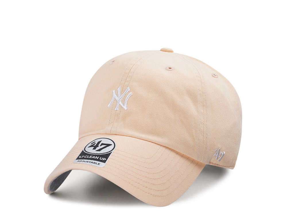 47Brand New York Yankees Apricot Base Runner Clean up Strapback Casquette