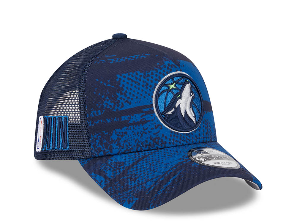 New Era Minnesota Timberwolves NBA Tip Off 2024 Trucker 9Forty A Frame Snapback Casquette