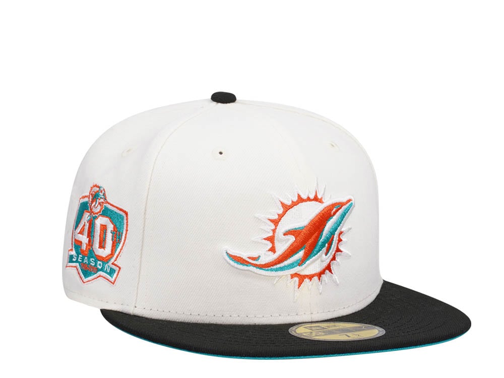 New Era Miami Dolphins 40th Anniversary Two Tone Edition 59Fifty Fitted Casquette