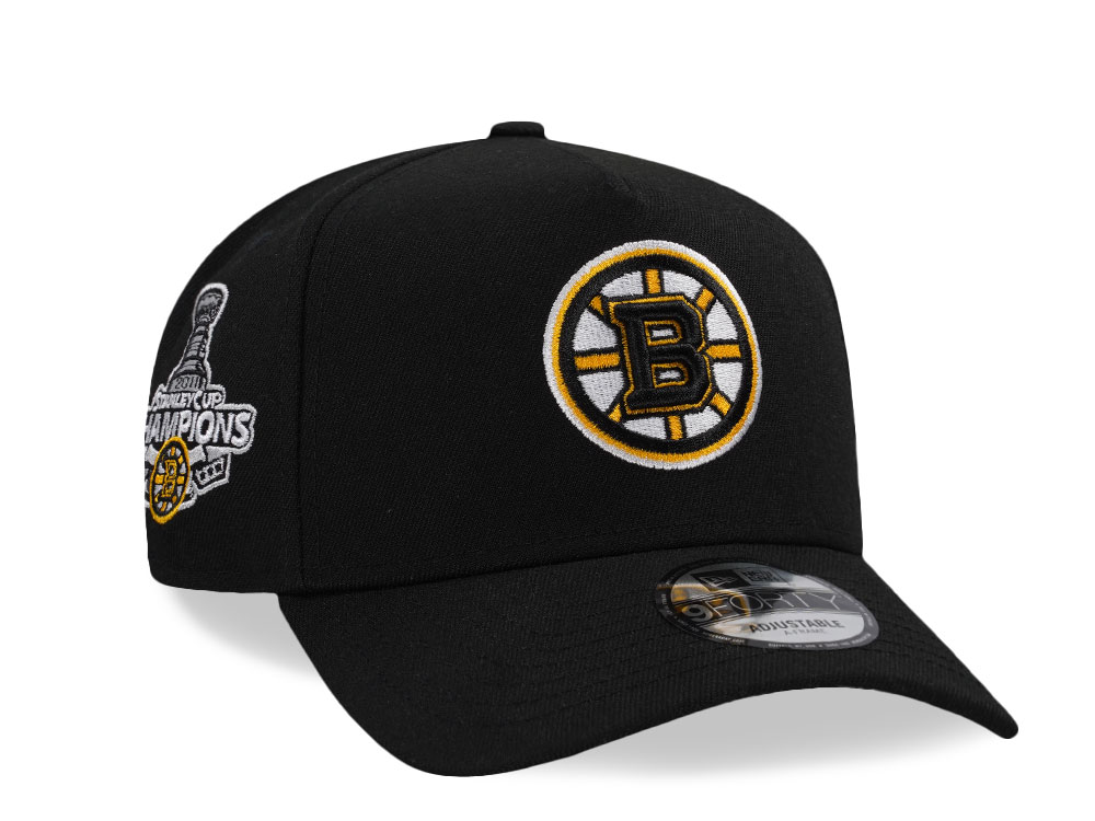 New Era Boston Bruins Stanley Cup Champions 2011 Black Edition 9Forty A Frame Snapback Casquette