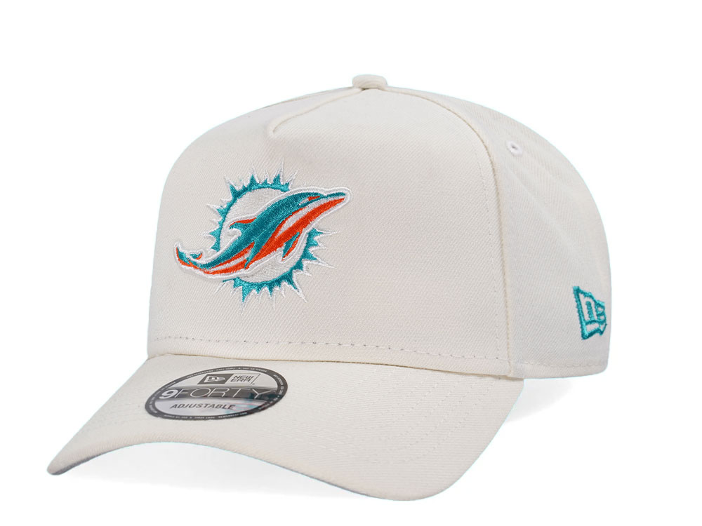 New Era Miami Dolphins Chrome Edition 9Forty A Frame Snapback Casquette