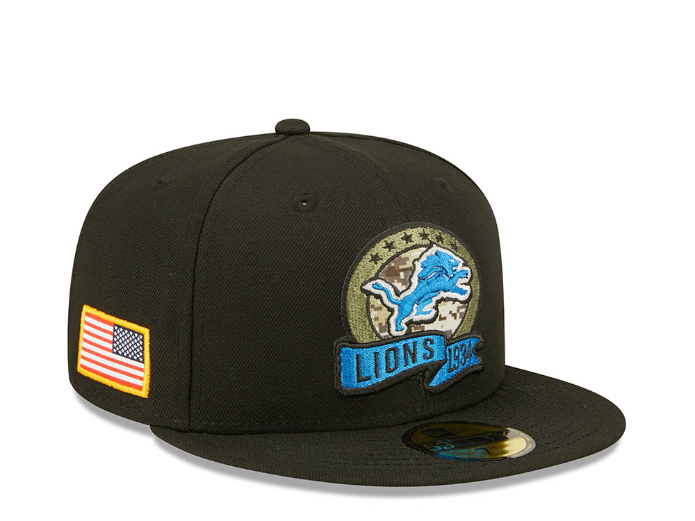 New Era Detroit Lions Salute to Service 2022 Fitted 59Fifty Casquette