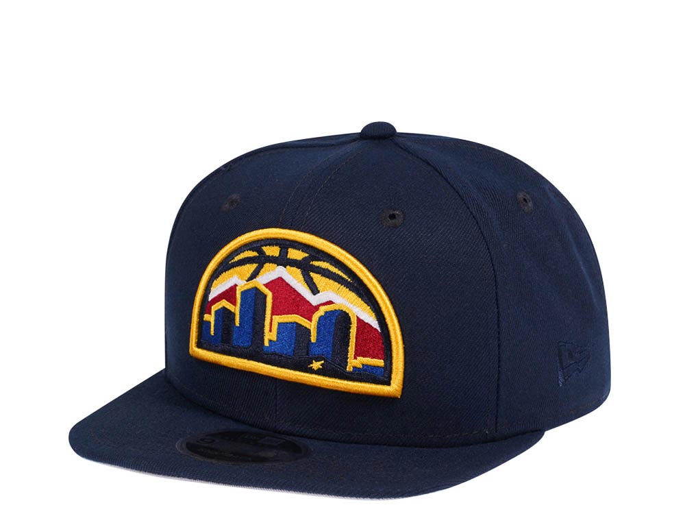 New Era Denver Nuggets Original Fit Navy 9Fifty Snapback Casquette