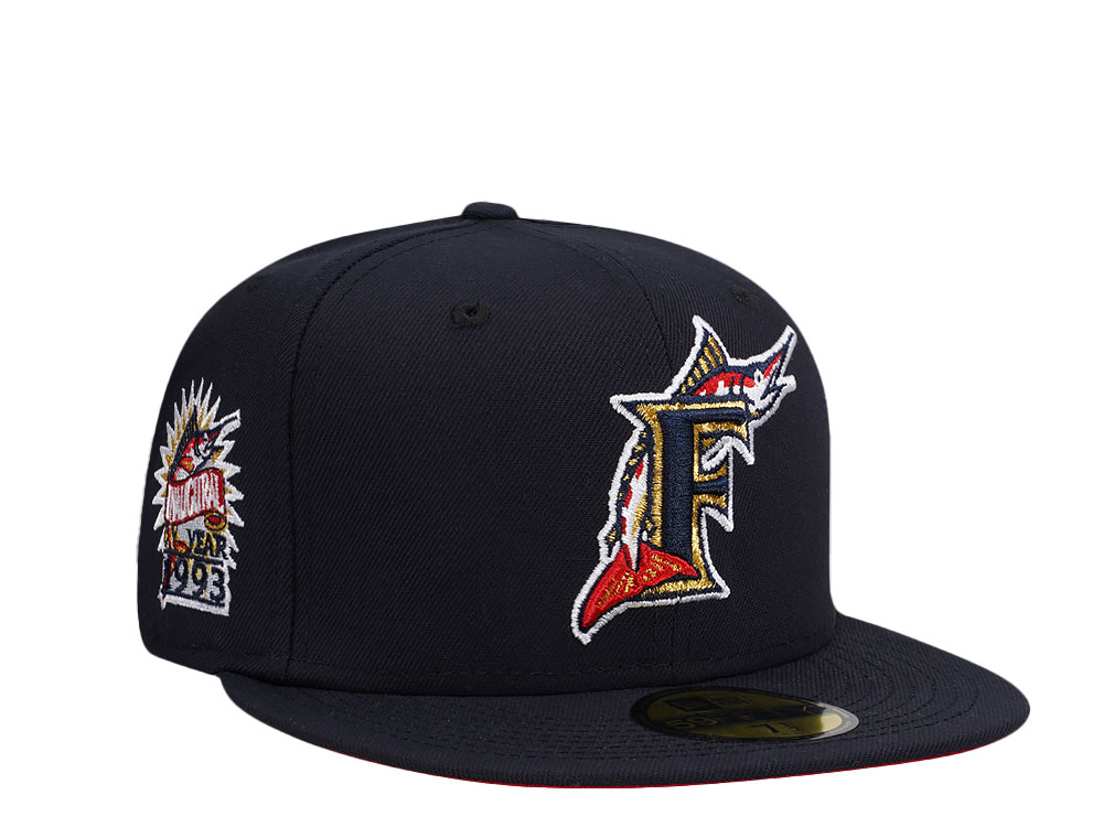 New Era Florida Marlins  Inaugural Year 1993 Navy Gold Detail Edition 59Fifty Fitted Casquette