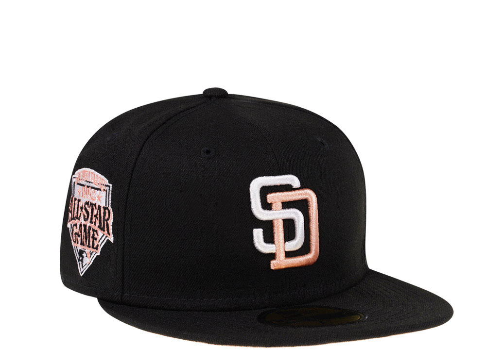 New Era San Diego Padres All Star Game 1992 Black Peach Edition 59Fifty Fitted Casquette