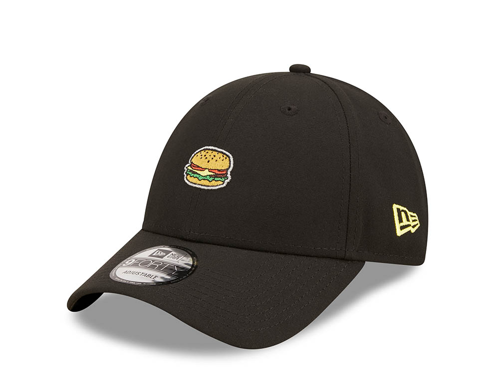 New Era Food Icon Black 9Forty Strapback Casquette