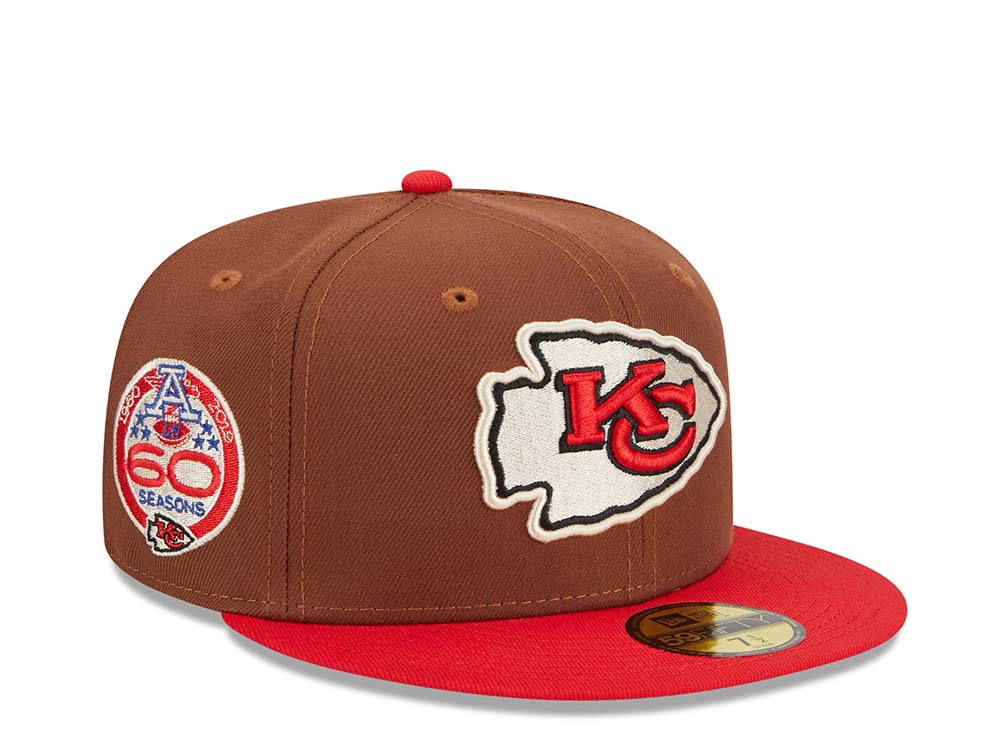 New Era Kansas City Chiefs 60th Anniversary Harvest Two Tone Edition 59Fifty Fitted Casquette