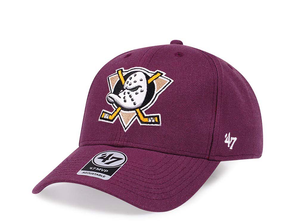 47Brand Anaheim Ducks Classic Plum Snapback Casquette