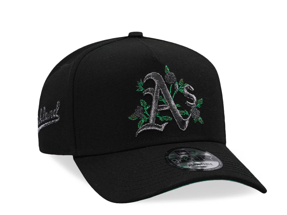 New Era Oakland Athletics Black Metallics 9Forty A Frame Snapback Casquette