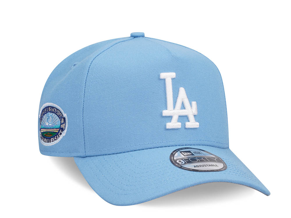 New Era Los Angeles Dodgers 50th Anniversary Sky Blue 9Forty A Frame Snapback Casquette