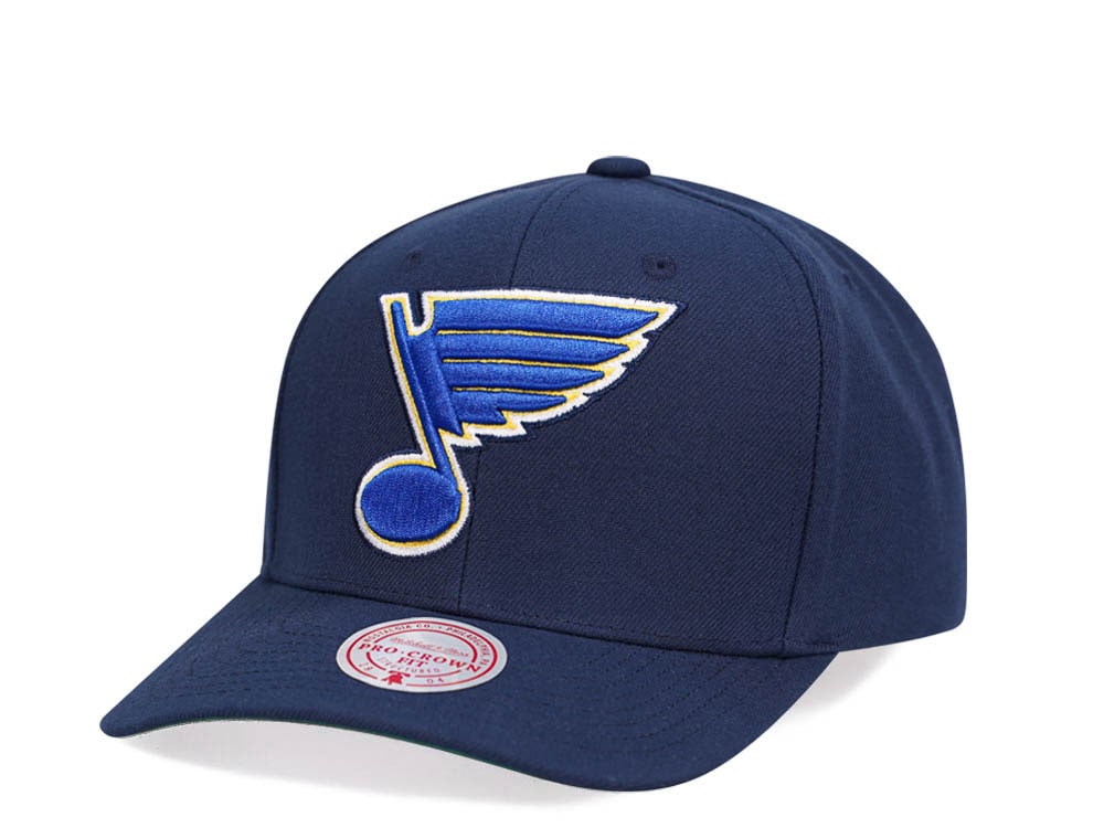 Mitchell & Ness St. Louis Blues Team Ground 2.0 Pro Navy Snapback Casquette