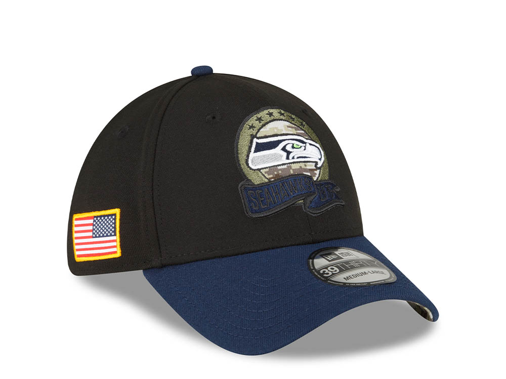 New Era Seattle Seahawks Salute to Service 2022 39Thirty Stretch Casquette