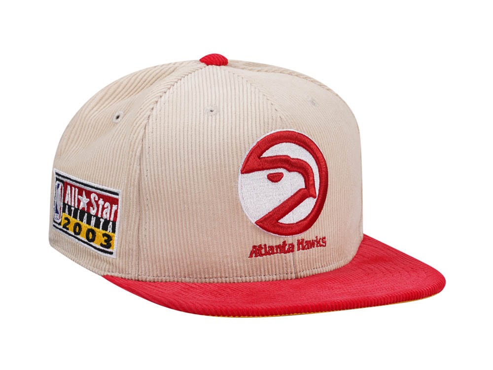 Mitchell & Ness Atlanta Hawks All Star 2003 Two Tone Hardwood Classic Cord Edition Dynasty Fitted Casquette