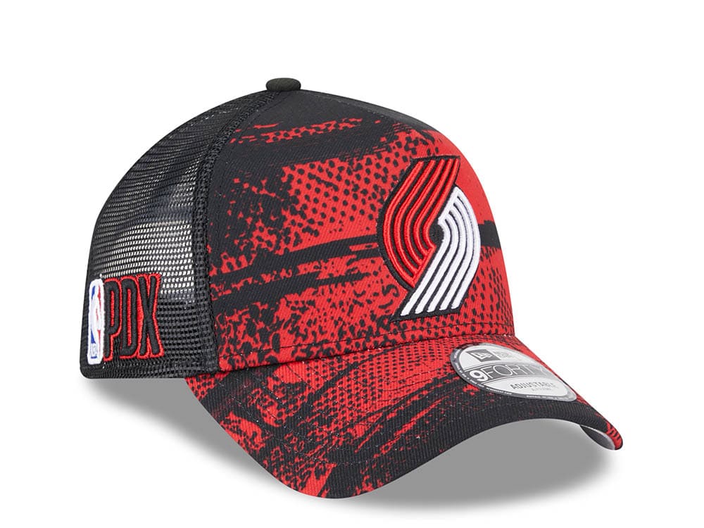 New Era Portland Trail Blazers NBA Tip Off 2024 Trucker 9Forty A Frame Snapback Casquette