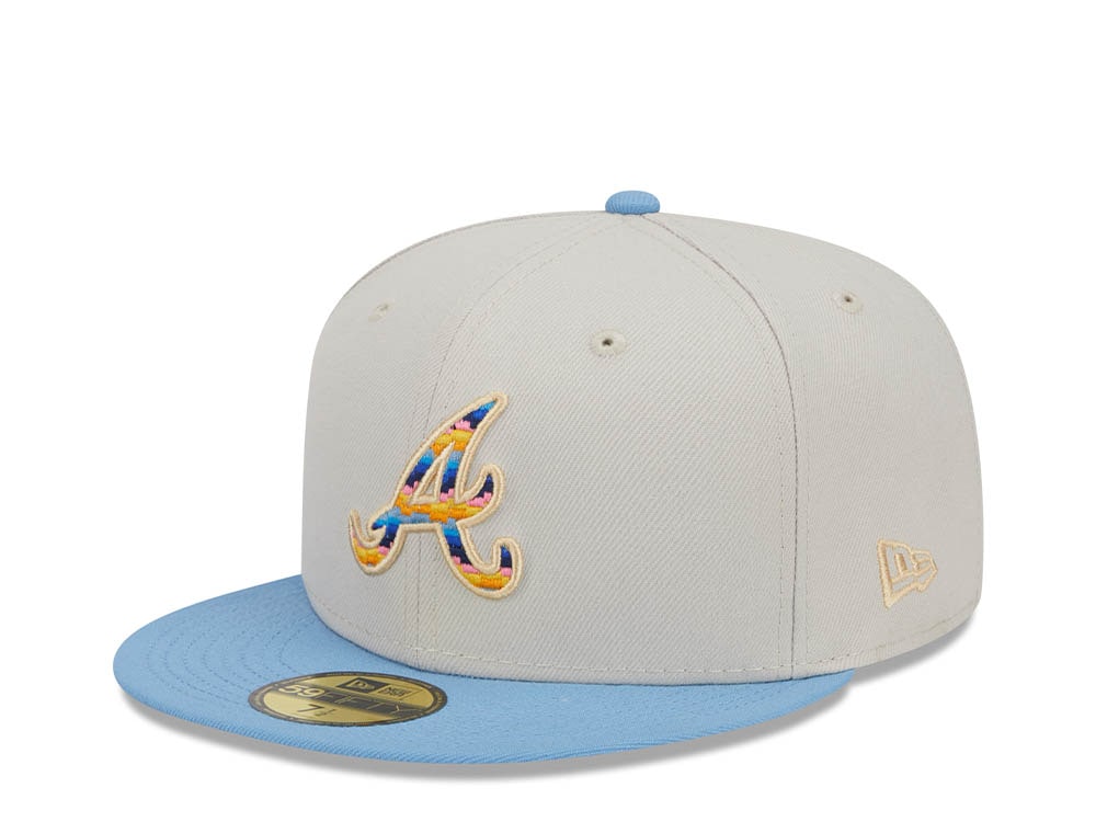 New Era Atlanta Braves Beachfront Stone Two Tone Edition 59Fifty Fitted Casquette