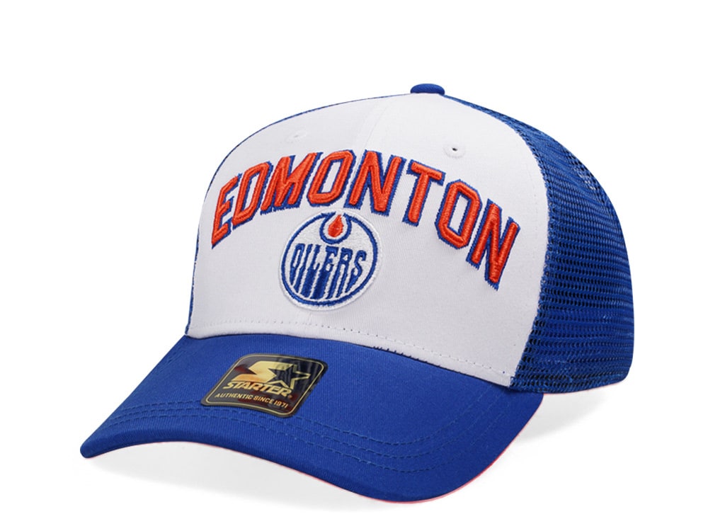 Starter Edmonton Oilers Penalty Curved Trucker Snapback Casquette