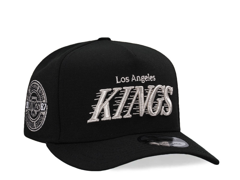 New Era Los Angeles Kings Inaugural Season Black Metallic 9Fifty A Frame Snapback Casquette