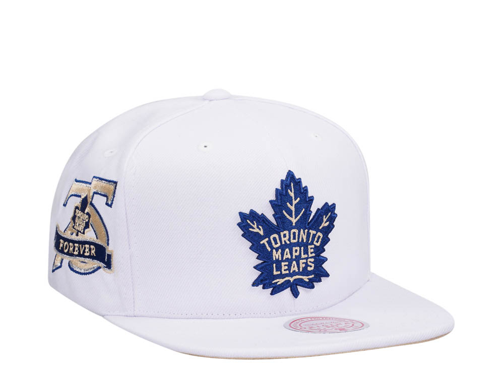 Mitchell & Ness Toronto Maple Leafs 75th Anniversary Winter White Snapback Casquette